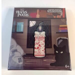 Loungefly‎ Hocus Pocus Black Flame Candle 3" Lenticular Pin Limited Edition New